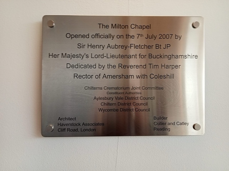 Chilterns Crematorium Buckinghamshire — photograph