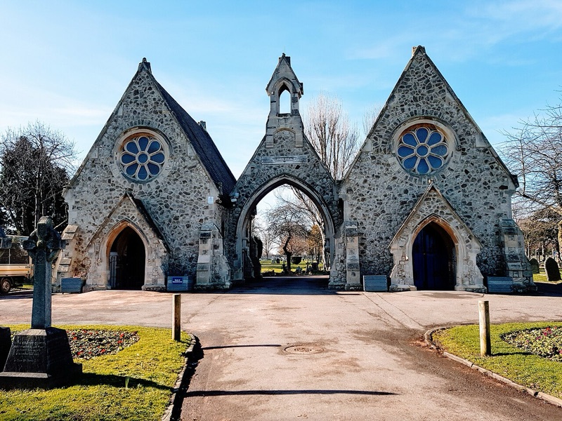 Romford Cemetery London — photograph