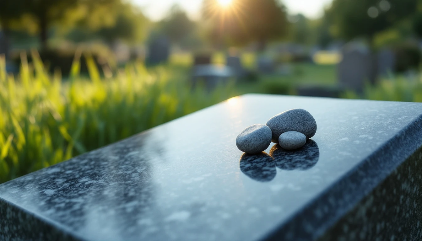 A simple, well-kept Jewish headstone in a London cemetery with small remembrance stones placed on top